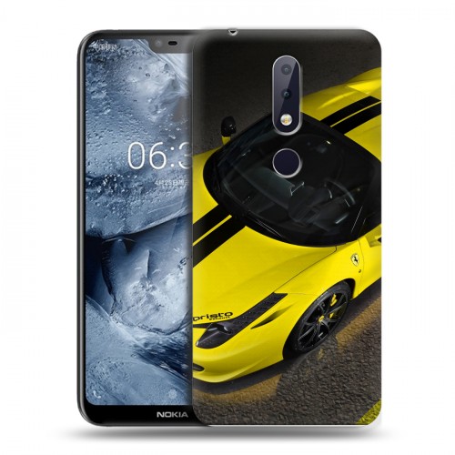 Дизайнерский пластиковый чехол для Nokia 6.1 Plus Ferrari