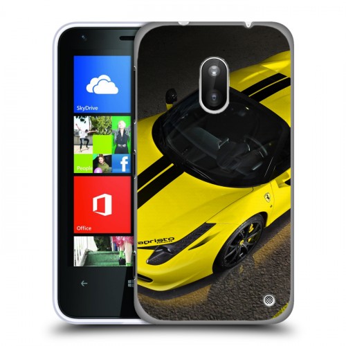 Дизайнерский пластиковый чехол для Nokia Lumia 620 Ferrari