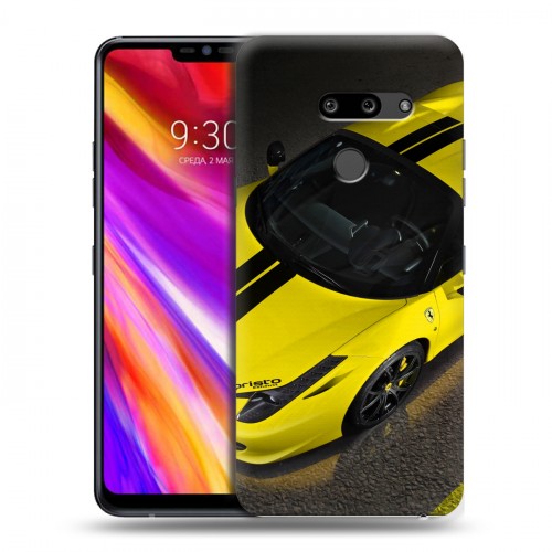 Дизайнерский пластиковый чехол для LG G8 ThinQ Ferrari