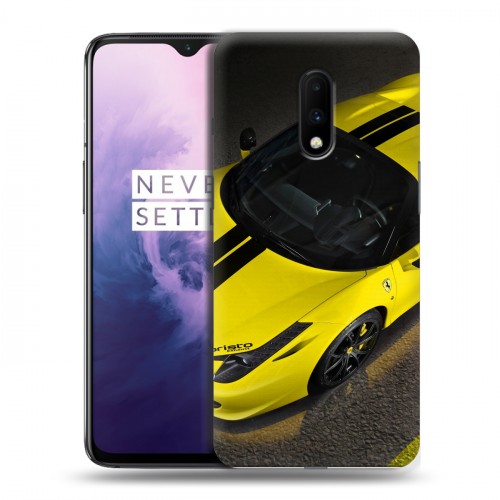 Дизайнерский пластиковый чехол для OnePlus 7 Ferrari