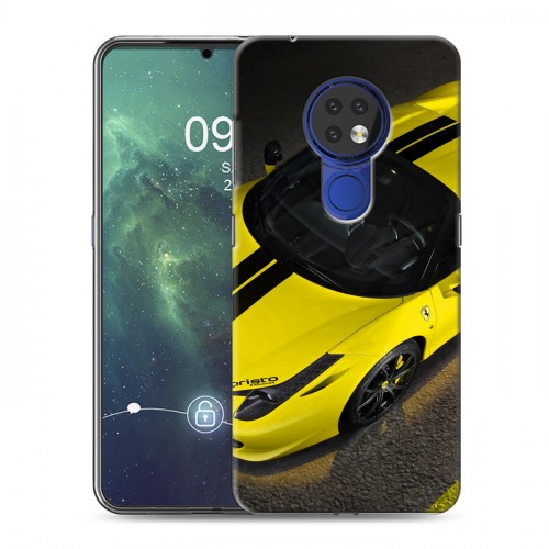 Дизайнерский силиконовый чехол для Nokia 6.2 Ferrari