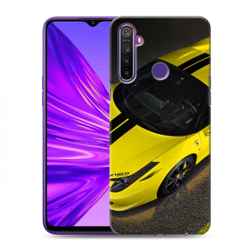 Дизайнерский силиконовый чехол для Realme 5 Ferrari