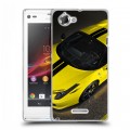 Дизайнерский пластиковый чехол для Sony Xperia L Ferrari