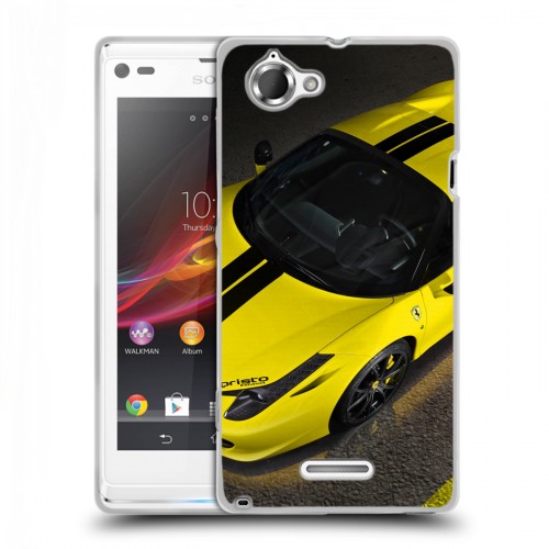 Дизайнерский пластиковый чехол для Sony Xperia L Ferrari