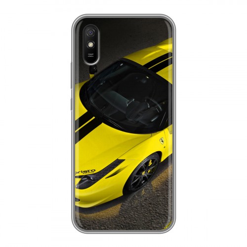 Дизайнерский силиконовый чехол для Xiaomi RedMi 9A Ferrari