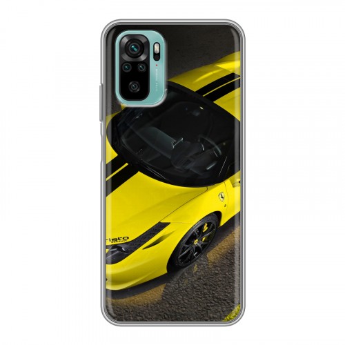 Дизайнерский силиконовый чехол для Xiaomi RedMi Note 10 Ferrari