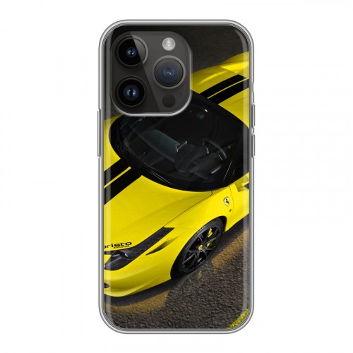 Дизайнерский силиконовый чехол для Iphone 14 Pro Ferrari