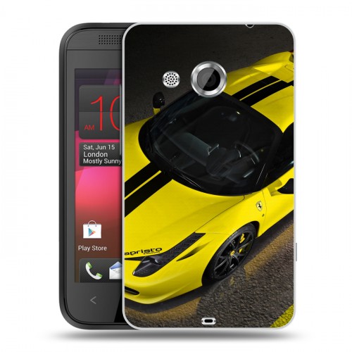 Дизайнерский пластиковый чехол для HTC Desire 200 Ferrari