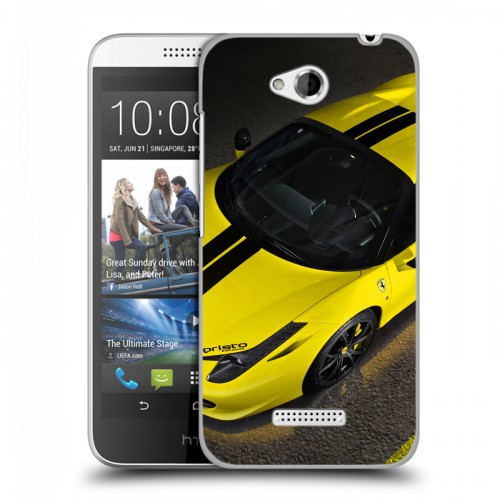 Дизайнерский пластиковый чехол для HTC Desire 616 Ferrari