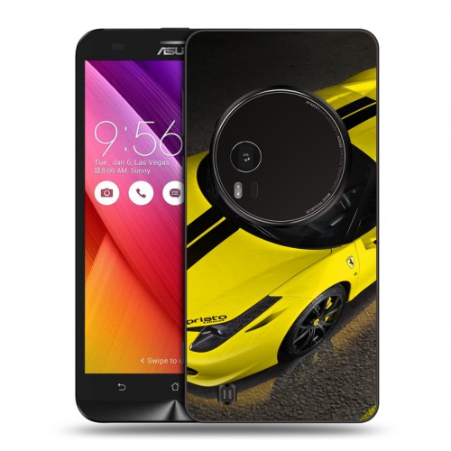 Дизайнерский силиконовый чехол для Asus Zenfone Zoom Ferrari