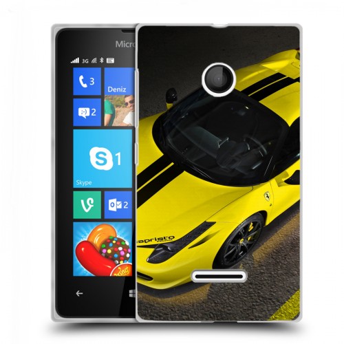 Дизайнерский пластиковый чехол для Microsoft Lumia 435 Ferrari