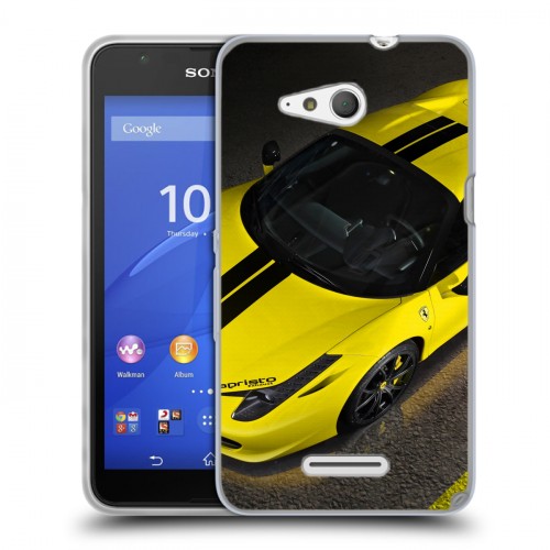 Дизайнерский пластиковый чехол для Sony Xperia E4g Ferrari