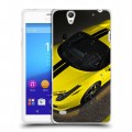 Дизайнерский пластиковый чехол для Sony Xperia C4 Ferrari