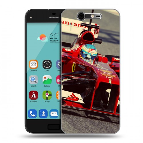 Дизайнерский силиконовый чехол для ZTE Blade S7 Ferrari