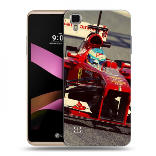 Дизайнерский пластиковый чехол для LG X Style Ferrari