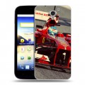 Дизайнерский пластиковый чехол для ZTE Blade A510 Ferrari