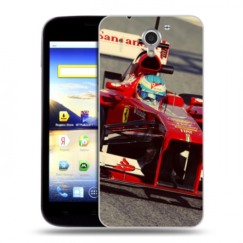 Дизайнерский пластиковый чехол для ZTE Blade A510 Ferrari