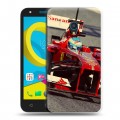 Дизайнерский пластиковый чехол для Alcatel U5 Ferrari