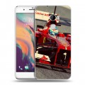 Дизайнерский пластиковый чехол для HTC One X10 Ferrari