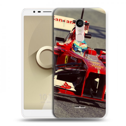 Дизайнерский силиконовый чехол для Alcatel 3C Ferrari