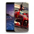 Дизайнерский пластиковый чехол для Nokia 7 Plus Ferrari