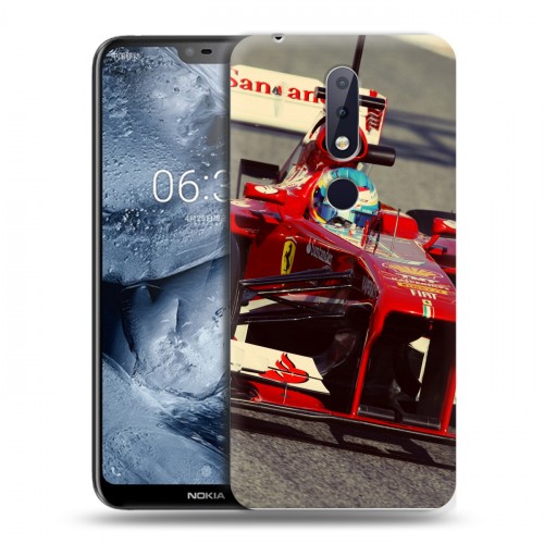 Дизайнерский пластиковый чехол для Nokia 6.1 Plus Ferrari