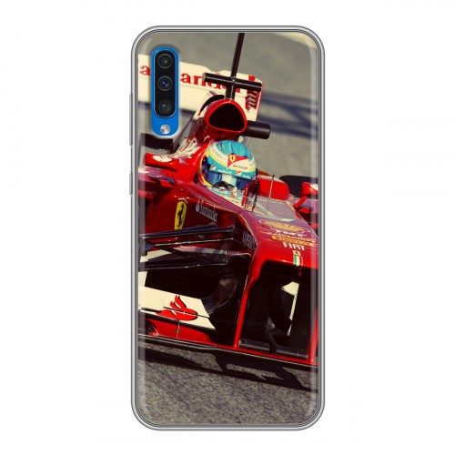 Дизайнерский силиконовый чехол для Samsung Galaxy A50 Ferrari