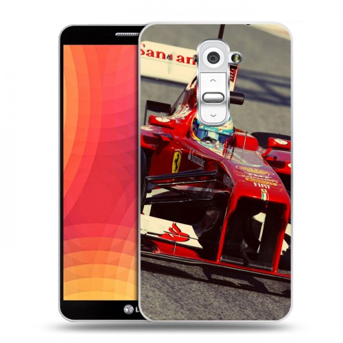 Дизайнерский пластиковый чехол для LG Optimus G2 Ferrari