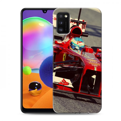 Дизайнерский силиконовый чехол для Samsung Galaxy A41 Ferrari