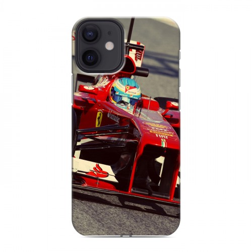 Дизайнерский пластиковый чехол для Iphone 12 Mini Ferrari