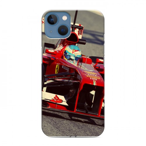 Дизайнерский силиконовый чехол для Iphone 13 Ferrari