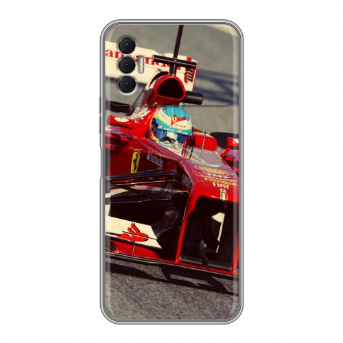 Дизайнерский силиконовый чехол для Tecno Spark 8P Ferrari