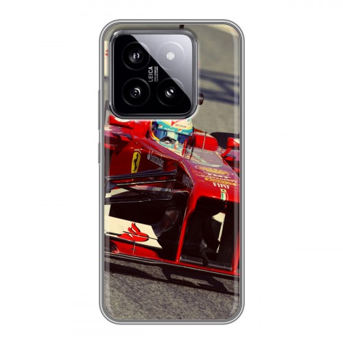 Дизайнерский силиконовый чехол для Xiaomi 14 Ferrari