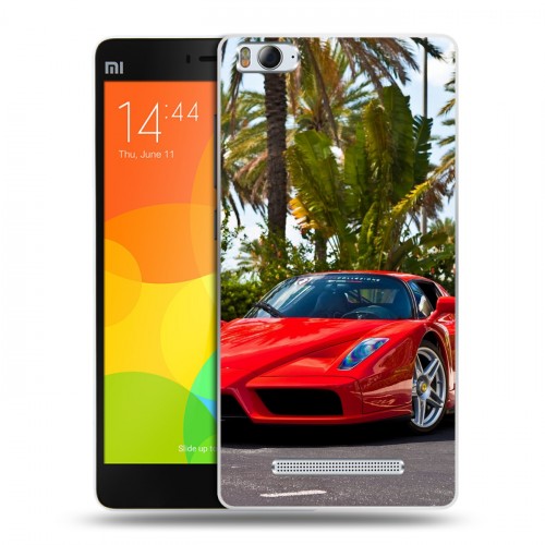 Дизайнерский пластиковый чехол для Xiaomi Mi4i Ferrari