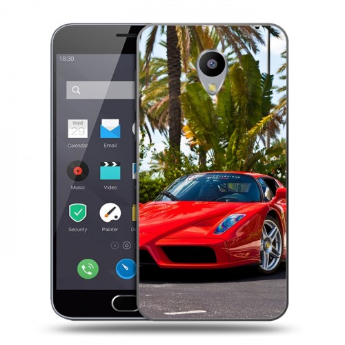 Дизайнерский пластиковый чехол для Meizu M2 Note Ferrari