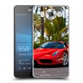 Дизайнерский пластиковый чехол для Microsoft Lumia 950 Ferrari