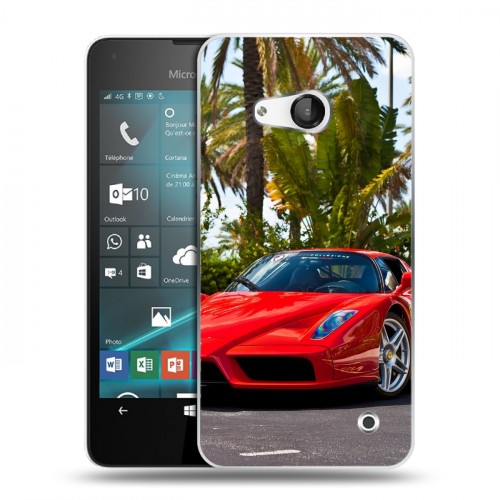 Дизайнерский пластиковый чехол для Microsoft Lumia 550 Ferrari