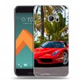 Дизайнерский пластиковый чехол для HTC 10 Ferrari