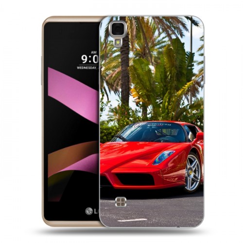 Дизайнерский пластиковый чехол для LG X Style Ferrari