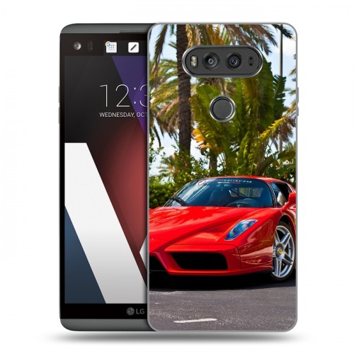 Дизайнерский пластиковый чехол для LG V20 Ferrari