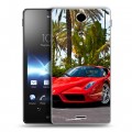 Дизайнерский пластиковый чехол для Sony Xperia TX Ferrari