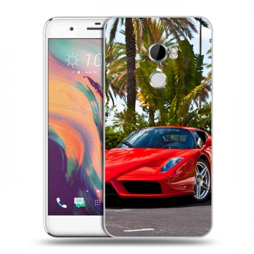 Дизайнерский пластиковый чехол для HTC One X10 Ferrari