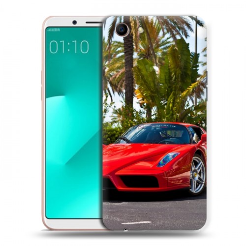 Дизайнерский пластиковый чехол для OPPO A83 Ferrari