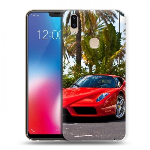 Дизайнерский пластиковый чехол для Vivo V9 Ferrari