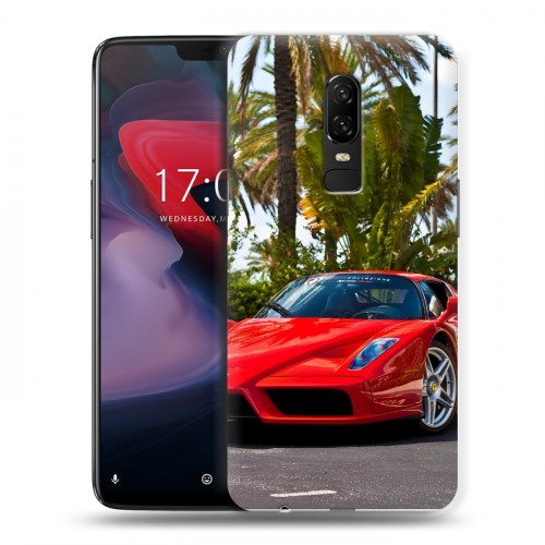 Дизайнерский пластиковый чехол для OnePlus 6 Ferrari