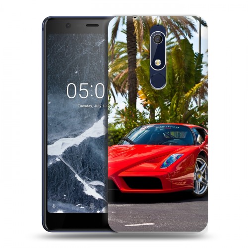 Дизайнерский пластиковый чехол для Nokia 5.1 Ferrari