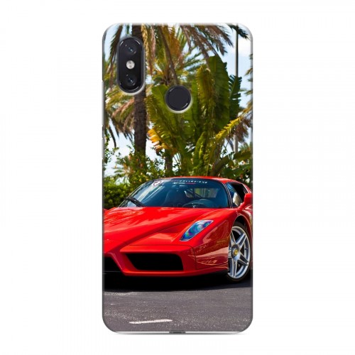 Дизайнерский пластиковый чехол для Xiaomi Mi8 Ferrari