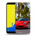 Дизайнерский пластиковый чехол для Samsung Galaxy J6 Ferrari