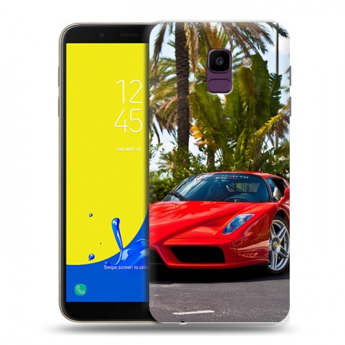 Дизайнерский пластиковый чехол для Samsung Galaxy J6 Ferrari