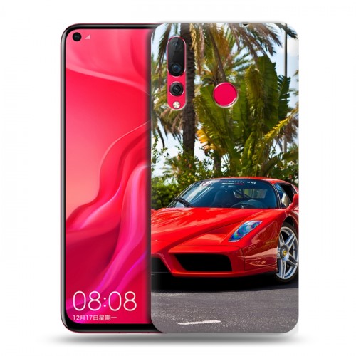 Дизайнерский пластиковый чехол для Huawei Nova 4 Ferrari